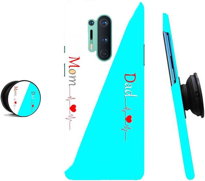 ZAPPY Back Cover for OnePlus 8 Pro  (Blue, White, Cases with Holder)