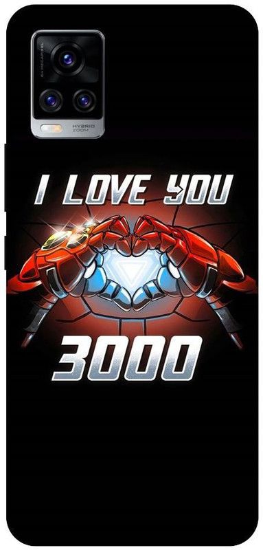 URCHIN Back Cover for Vivo V20 Iron Man, Love You 3000, Superhero, Avengers,Tony Stark, comic  (Multicolor, Shock Proof, Pack of: 1)