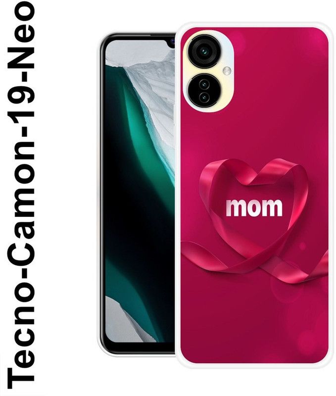 SUPER CASE Back Cover for Tecno Camon 19 Neo  (Pink, White, Grip Case, Silicon)
