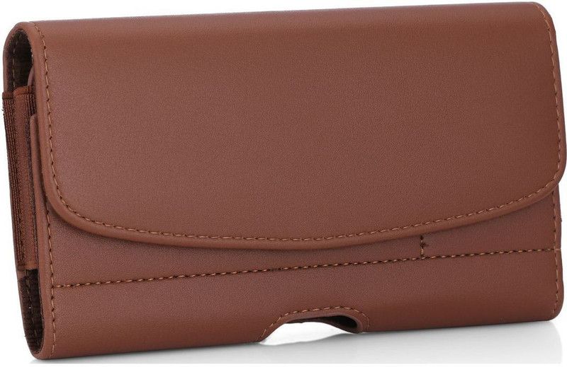 Mofi Pouch for TECNO Camon 12 Pro  (Brown, Holster)