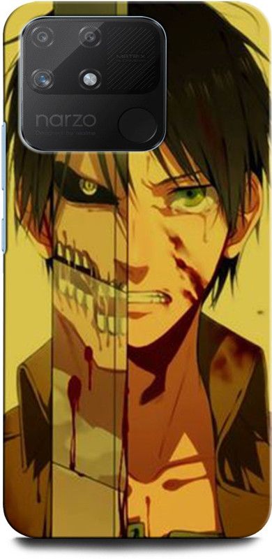 ORBIQE Back Cover for Realme Narzo 50A ATTACK ON TITAN, ANIME, ACTOR, ANIME BOY  (Multicolor, Hard Case, Pack of: 1)