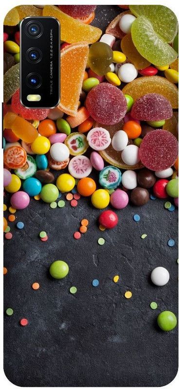 URCHIN Back Cover for Vivo Y20G candy, Candy, Sweets, colour, Lemon, Sweet and candy  (Multicolor, Shock Proof, Pack of: 1)