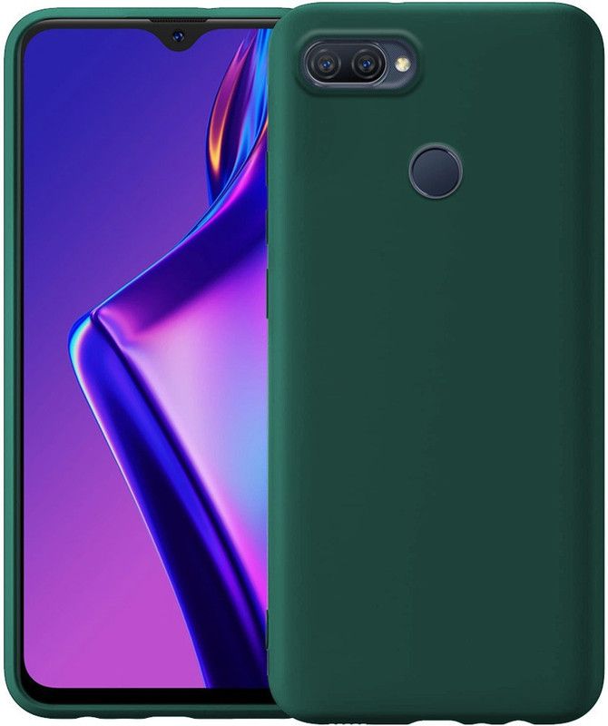 MarsField Back Cover for Oppo A12  (Green, Shock Proof, Silicon, Pack of: 1)
