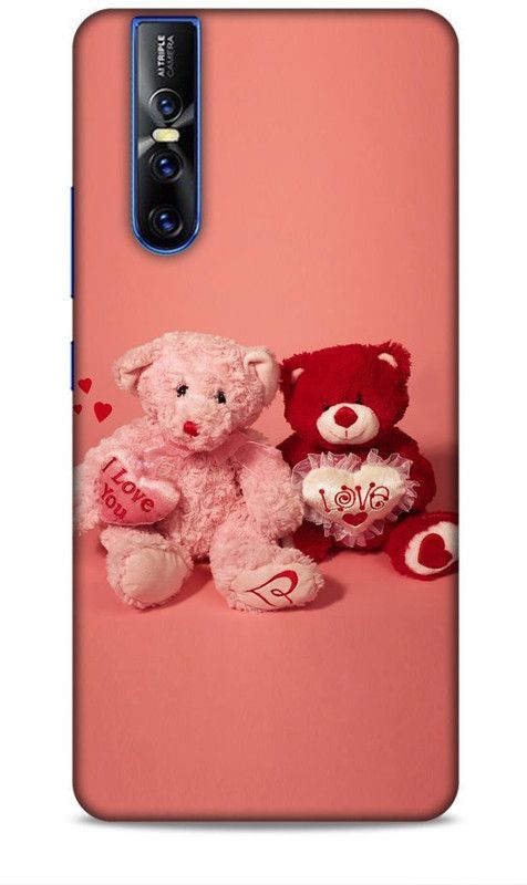 Keviv Back Cover for Vivo V15 Pro  (Pink, Red, Hard Case)