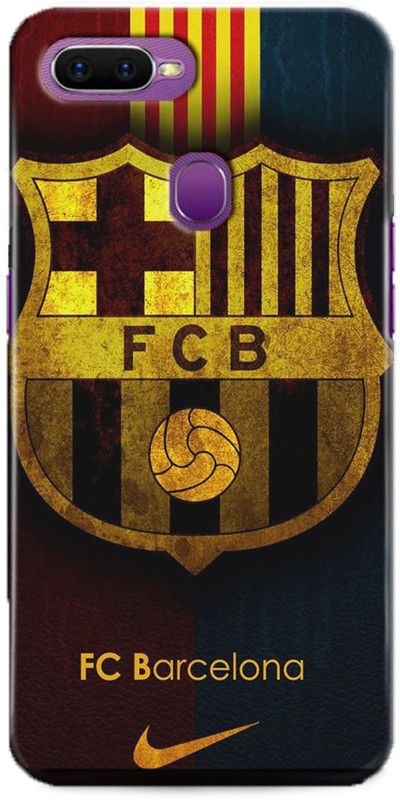 INTELLIZE Back Cover for Oppo A7/CPH1901 Barcelona,Printed  (Multicolor, Shock Proof, Pack of: 1)