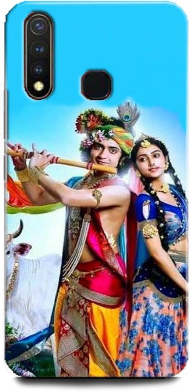Afterglow Back Cover for Vivo U20 Radha Krishna, Radha and Krishna, Krishna, Radha, God  (Multicolor, Dual Protection, Pack of: 1)