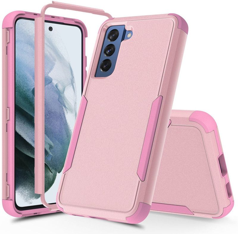 Mofi Back Cover for Samsung Galaxy S21 FE  (Pink, Dual Protection, Pack of: 1)