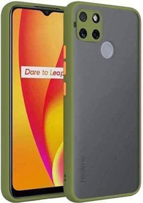 Amma Zone Back Cover for Realme Narzo 30A | Smoke Pattern| Full Camera Protection| Smooth Rubberized Matte Finish Cover.  (Green, Grip Case, Pack of: 1)