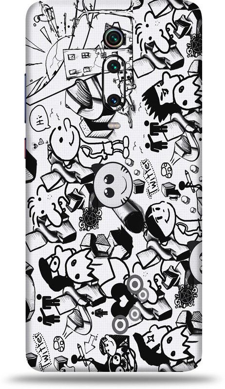 Satisfactory Mi K20 Pro Mobile Skin  (Doodle Skin With Matte Finish)