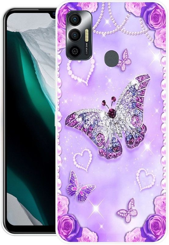 FITESTAR Back Cover for Tecno Spark 7  (Multicolor, Grip Case, Silicon)