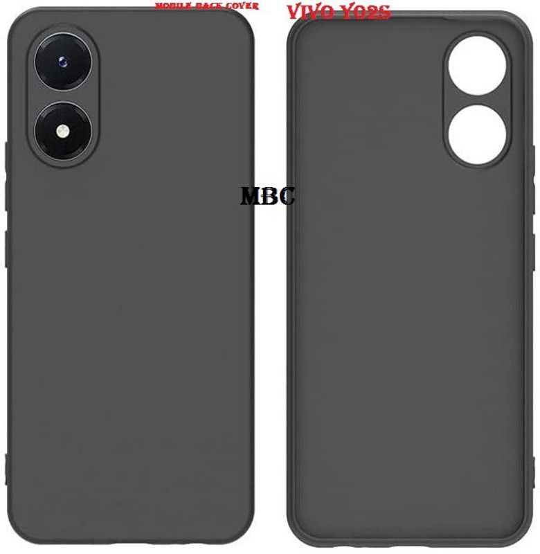 jpmobilecases Back Cover for Vivo Y02s  (Black, Shock Proof, Pack of: 1)