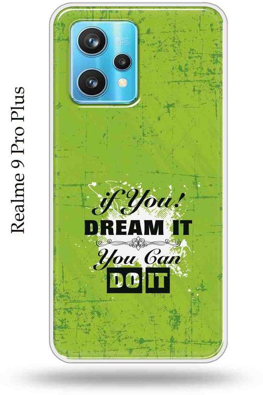 Jaipur Print Hub Back Cover for Realme 9ProPlus  (Green, Black, Silicon, Pack of: 1)