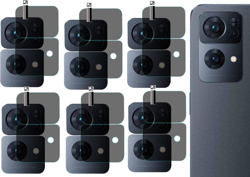 ERRORIST Back Camera Lens Glass Protector for OPPO RENO 7 PRO 5G  (Pack of: 6)