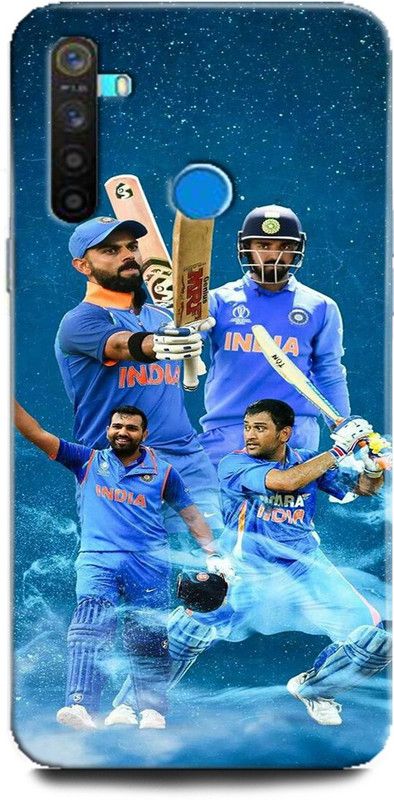 Afterglow Back Cover for Realme 5s VIRAT KHOLI, SPORTS, CRICKET, MS DHONI, HITMAN, KL RAHUL  (Multicolor, Shock Proof, Pack of: 1)