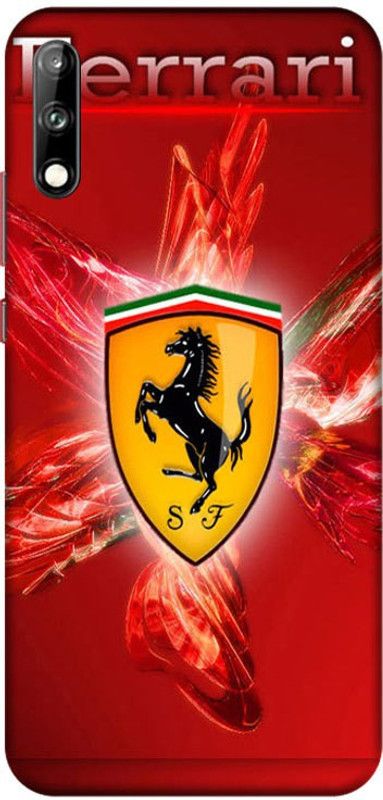 PNBEE Back Cover for Huawei Enjoy 10, ART-TL00, Huawei Enjoy 10s, AQM-AL00 - Ferrari Logo Print  (Multicolor, Hard Case, Pack of: 1)