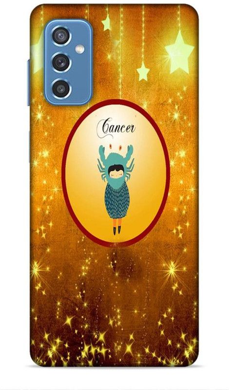 Keviv Back Cover for Samsung Galaxy M52 5G  (Yellow, Gold)