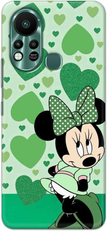 NDCOM Back Cover for Infinix Hot 11s Green Cute Cartoon Printed  (Multicolor, Hard Case, Pack of: 1)