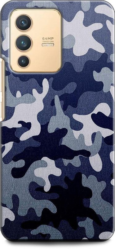 INDICRAFT Back Cover for Vivo V23 Pro 5G, V2132 ARMY, TEXTURE, UNIFORM, MILITARY, COMO, ARMY DRESS  (Multicolor, Shock Proof, Pack of: 1)