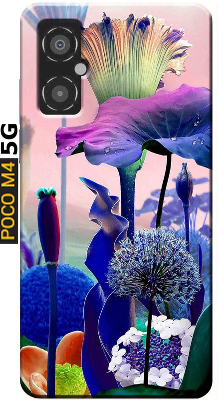 stroxy Back Cover for Poco M4 5G 2791  (Multicolor, 3D Case, Silicon, Pack of: 1)