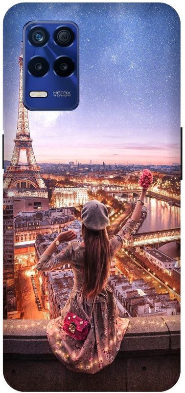 Bluvver Back Cover for Realme 8s 5G , RMX3381, Printed Enjoy Life Girl Back Cover  (Multicolor, Hard Case, Pack of: 1)