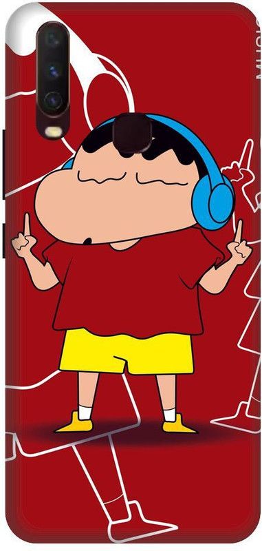 URCHIN Back Cover for vivo Y11 shinchan, cartoon. Funny, cute, Shinchan  (Multicolor, Shock Proof, Pack of: 1)