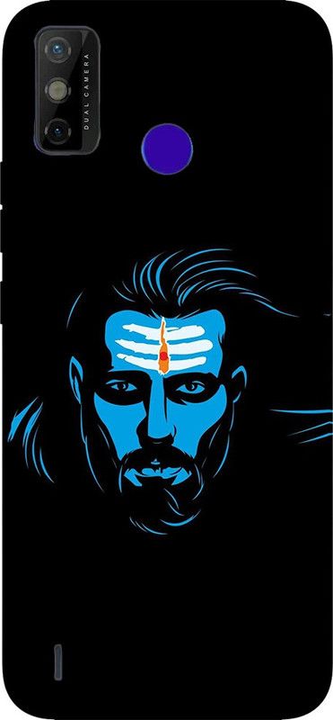 METOO Back Cover for Tecno Spark Go 2020, CARTOON FACE OF BHOLEYNATH Design back cover Print : 532  (Multicolor, Dual Protection, Silicon, Pack of: 1)