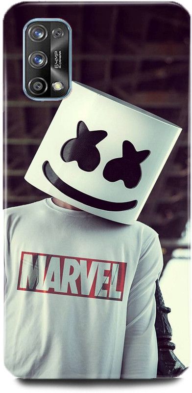 MP ARIES MOBILE COVER Back Cover for realme 7 Pro, Marshmello Dj EDM Music Smiley dj boy dj marshmellow  (Multicolor, Hard Case, Pack of: 1)