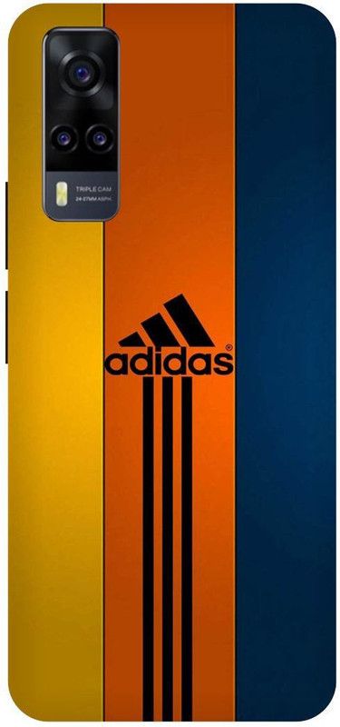 THE NARAYANA COLLECTIONS Back Cover for VIVO Y51 (2020)- V2030-ADDIDAS,SIGN,LOGO,SPORTS,DESIGNER  (Multicolor, Hard Case, Pack of: 1)