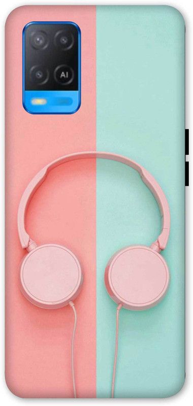 NDCOM Back Cover for OPPO A54  (Pink, Blue, Hard Case, Pack of: 1)