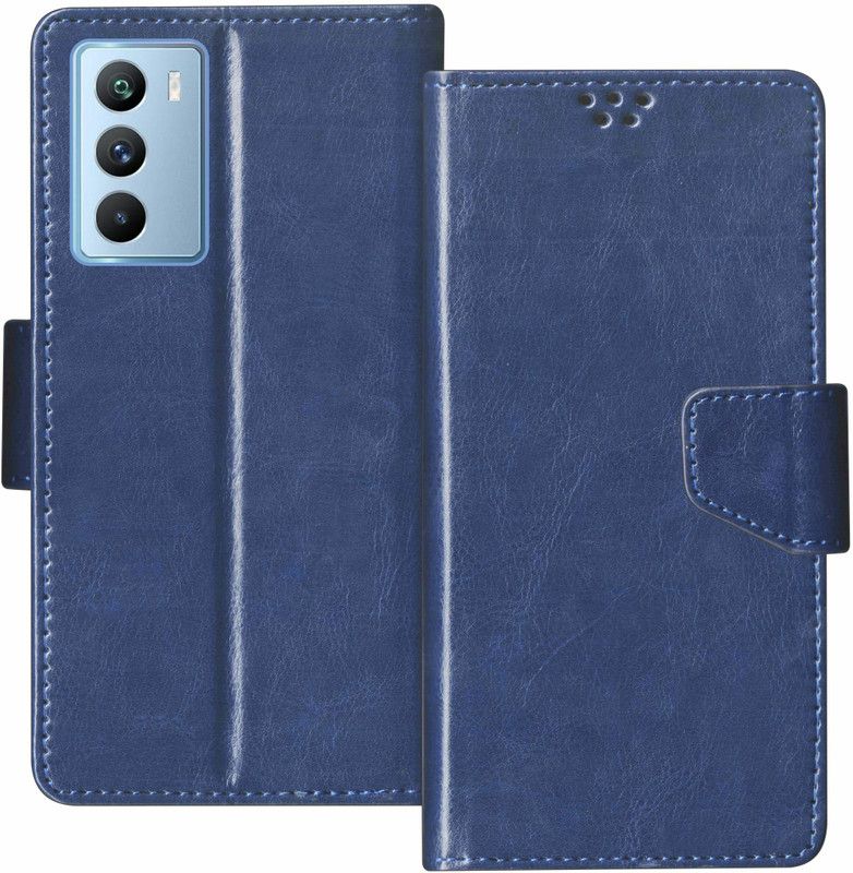 SBMS Flip Cover for iQOO 9 SE 5G  (Blue, Shock Proof, Pack of: 1)