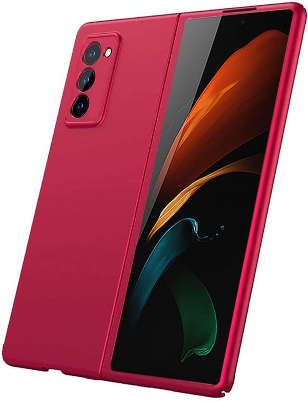 Midkart Front & Back Case for Samsung Galaxy Z Fold 2 Red Matte Finish Slim Hard PC Protective Case  (Red, Shock Proof, Pack of: 1)