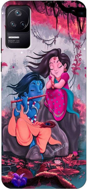iprinto Back Cover for POCO F4 5G Radha Krishna Lord Krishna Back Cover  (Multicolor, Hard Case, Pack of: 1)
