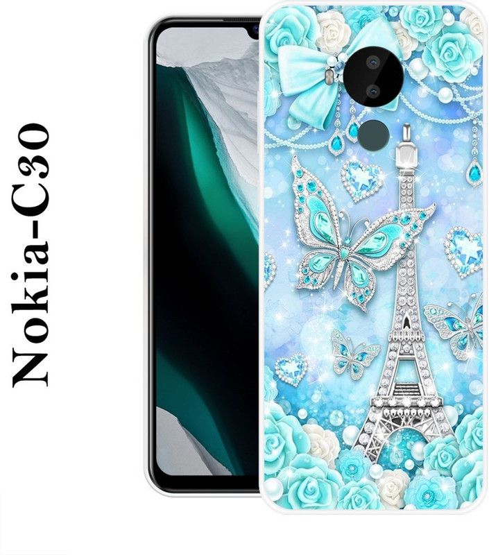 PALWALE BALAJI Back Cover for Nokia C30  (Blue, Grip Case, Silicon)