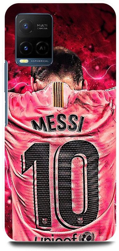 play fast Back Cover for Vivo Y21, V2111 LIONEL, MESSI, 10, FOOTBALL, PLAYER  (Red, Hard Case, Pack of: 1)