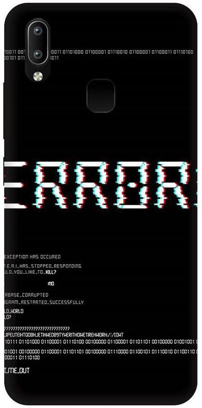 URCHIN Back Cover for Vivo Y95 Error, Caution, Error message, Error  (Multicolor, Shock Proof, Pack of: 1)