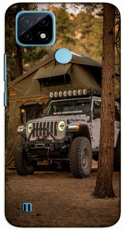 iprinto Back Cover for Realme C25Y jeep Rubicon jeep Back Cover  (Green, Hard Case, Pack of: 1)