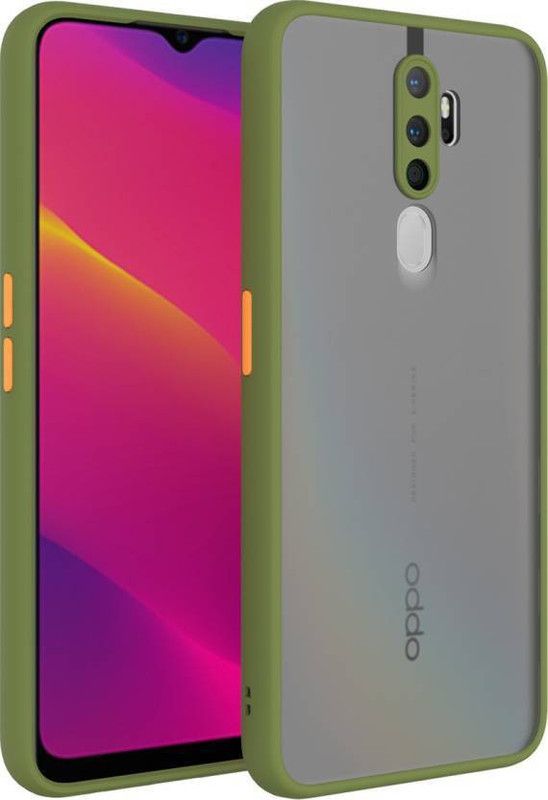 FIVE-O Back Cover for Oppo A9 A5  (Grey, Camera Bump Protector, Pack of: 1)