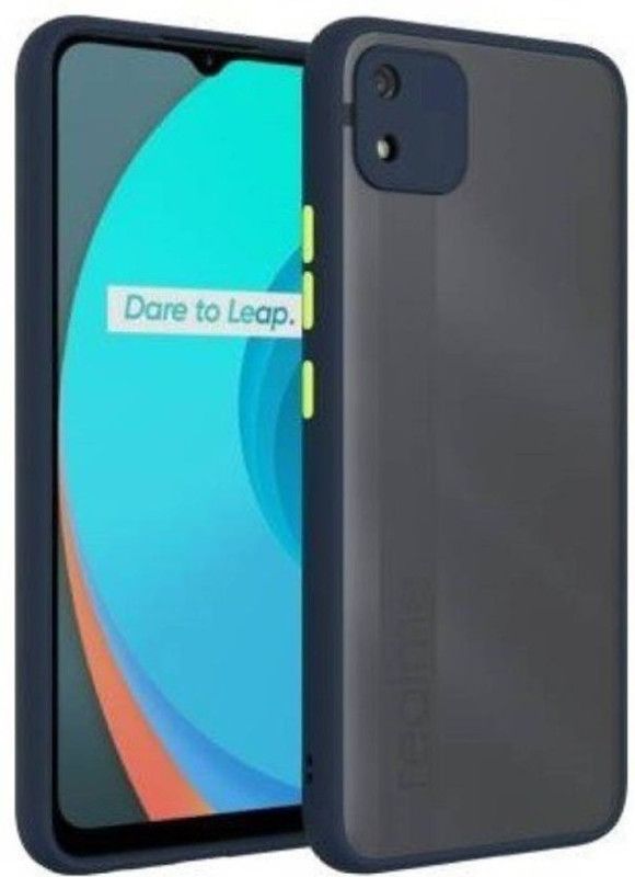 ALONZO Back Cover for Realme C11 2021  (Blue, Camera Bump Protector, Pack of: 1)