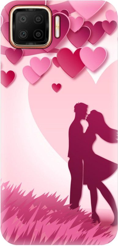 Smutty Back Cover for Oppo F17, CPH2095 - Cute Couple Print  (Multicolor, Hard Case, Pack of: 1)