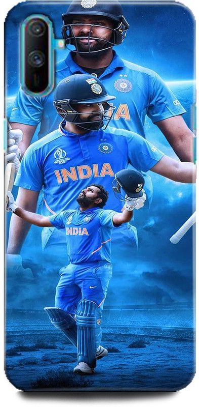 Afterglow Back Cover for Realme C3 HITMAN, ROHIT SHARMA, CRICKET, SHARMA JI KA LONDA  (Multicolor, Shock Proof, Pack of: 1)
