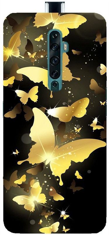 MY SWAG Back Cover for OPPO Reno 2z, Oppo Reno2 F  (Black, Gold, Hard Case)