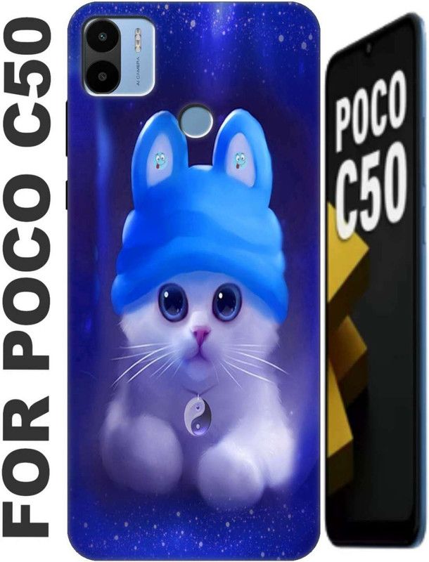 RDcon Back Cover for POCO C50 2835  (Orange, Flexible, Silicon, Pack of: 1)