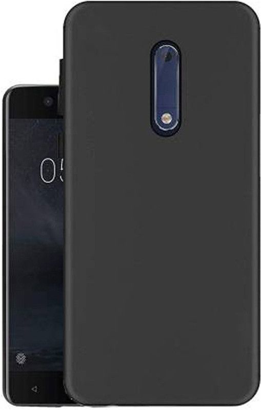 Stunny Back Cover for Nokia 5  (Black, Flexible, Pack of: 1)