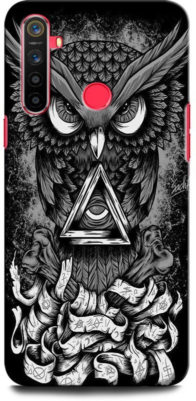 GRAFIQE Back Cover for Realme 5 OWL, TRIPPY, WORLD, EYE, USA, ILLUMINATI, MASONICO, OWL  (Multicolor, Shock Proof, Pack of: 1)