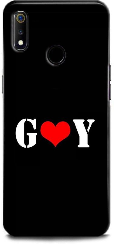 Afterglow Back Cover for Realme 3 Pro G Y, G LOVES Y, NAME, LETTER, ALPHABET, GY LOVE, HART  (Multicolor, Shock Proof, Pack of: 1)