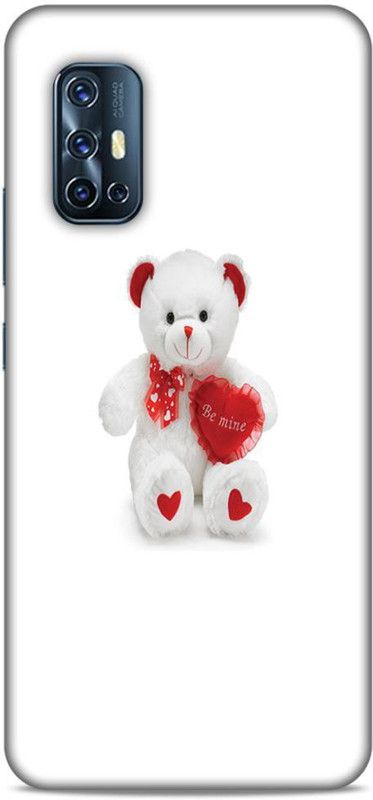 Keviv Back Cover for Vivo V17  (White, Red, Hard Case, Pack of: 1)