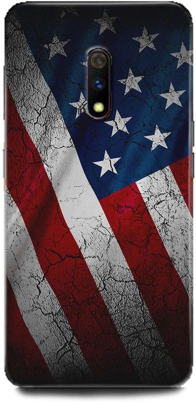 INDICRAFT Back Cover for Realme X, RMX1901, American Flag, Printed  (Multicolor, Shock Proof, Pack of: 1)