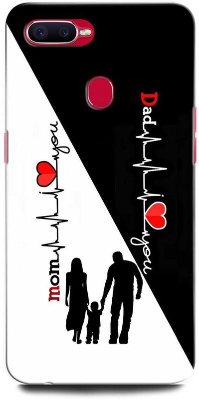 INTELLIZE Back Cover for OPPO F9 Pro CPH1823MOTHER, MAA, FATHER, LIFE LINE, I LOVE MY MOM DAD  (Multicolor, Hard Case, Pack of: 1)