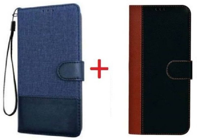RharanxyN Back Cover for Redmi Note 11  (Blue, Black, Shock Proof, Pack of: 2)