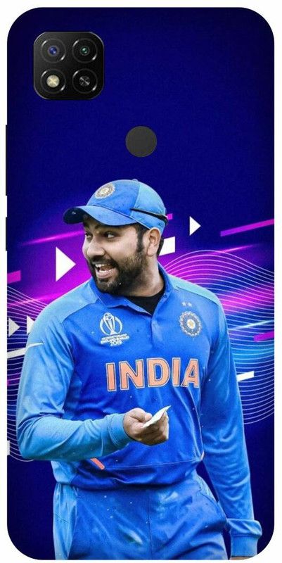 DIKRO Back Cover for POCO C31, MZB0A0KIN, ROHIT, SHARMA, INDIAN, PLAYER, MUMBAI, INDIANS  (Blue, Hard Case, Pack of: 1)
